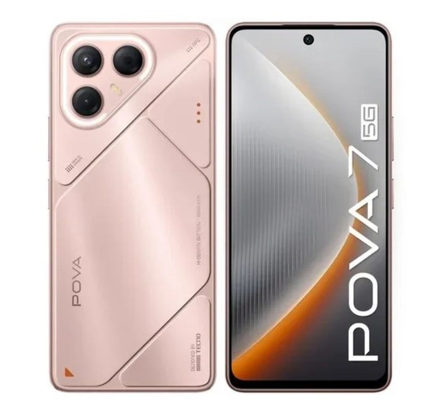 Tecno Pova 7 5G Smartphone, 8 GB RAM, 256 GB Storage, Stardust Pink