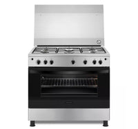 Frigidaire 5 Burners Free-Standing Gas Cooker, 90x60 cm, Stainless Steel, FNGJ90JGVP