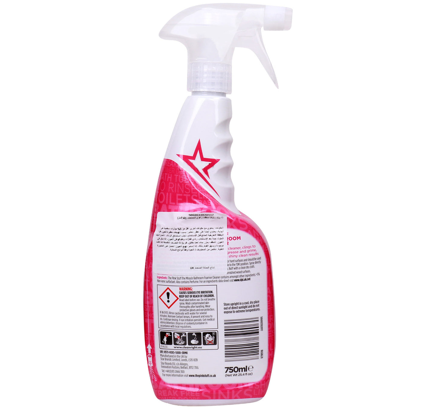 Star Drops Pink Stuff Miracle Bathroom Foam Cleaner 750 ml