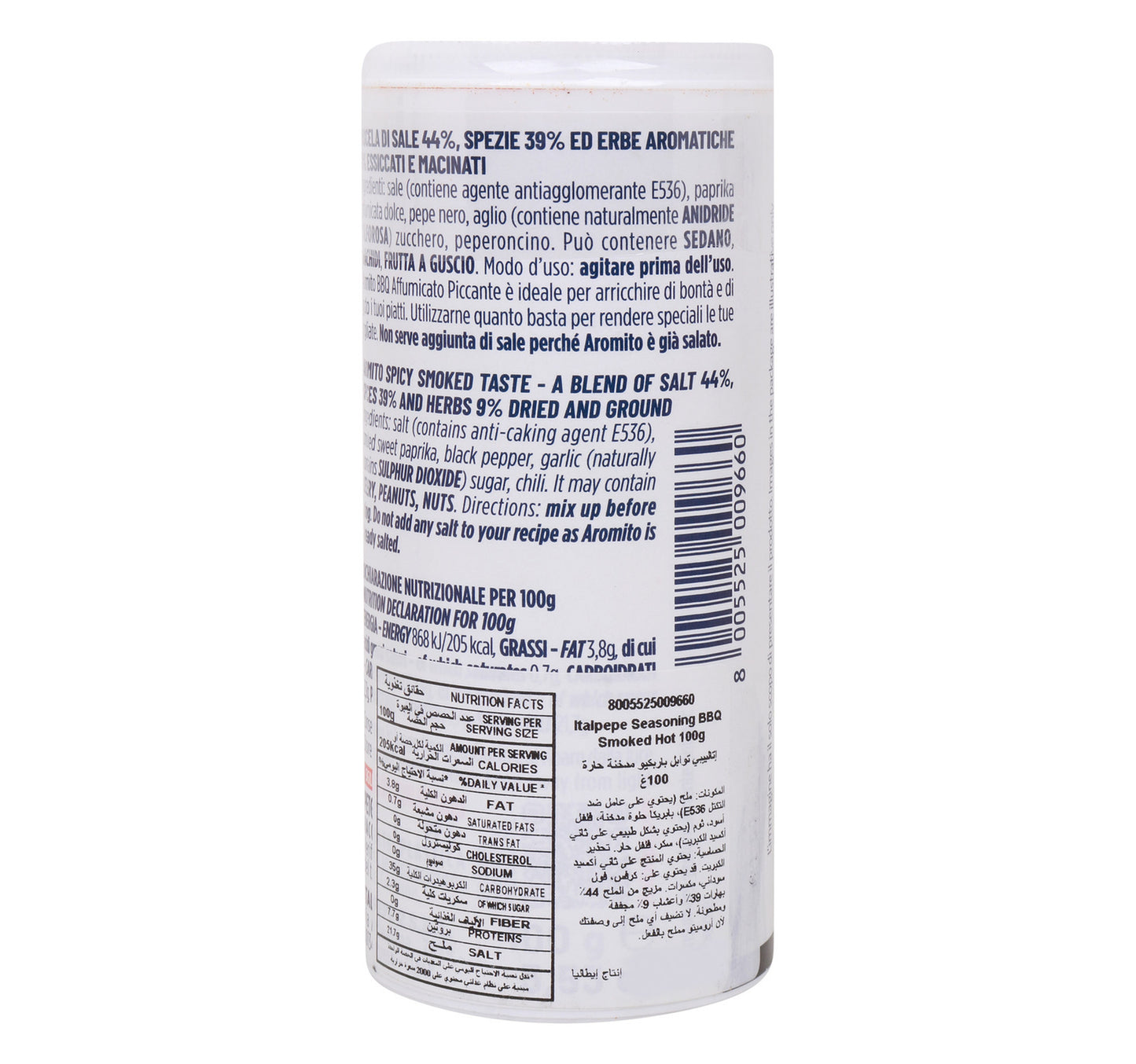 Italpepe Seasoning Barbecue Smoked Piccante 100 g