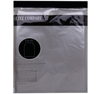 Elite Comfort Cotton Men's Rib Vest, L, 3 pcs, White, ELXRVW