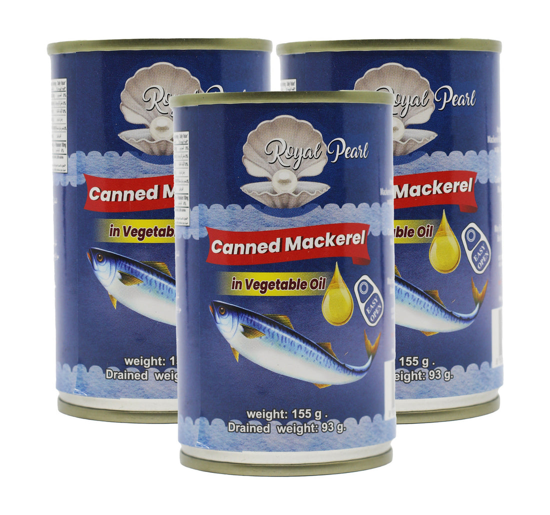 سمك الماكريل اللؤلؤي الملكي في الزيت النباتي 3 × 155 جم