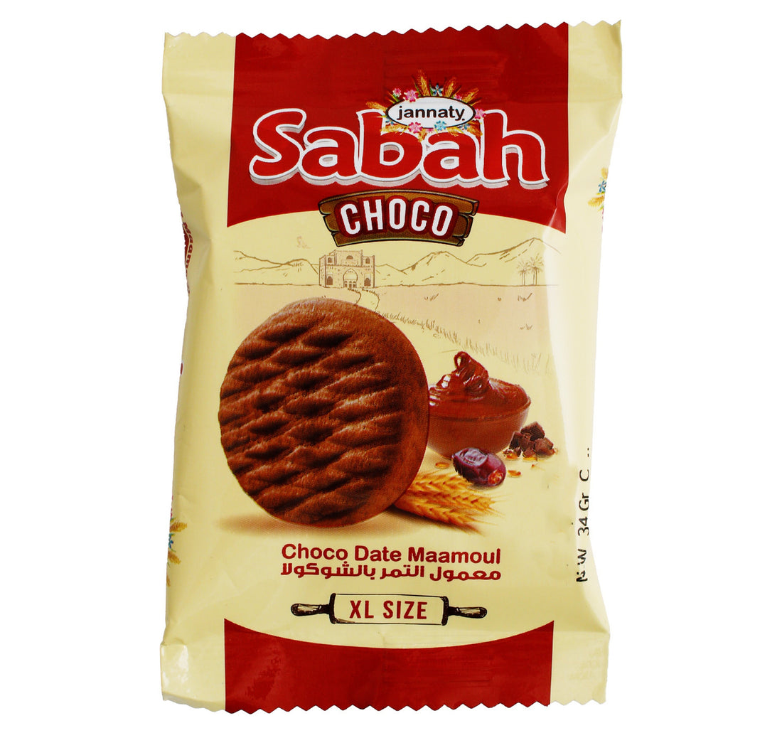 Jannaty Sabah Choco Date Maamoul XL Size 34 g