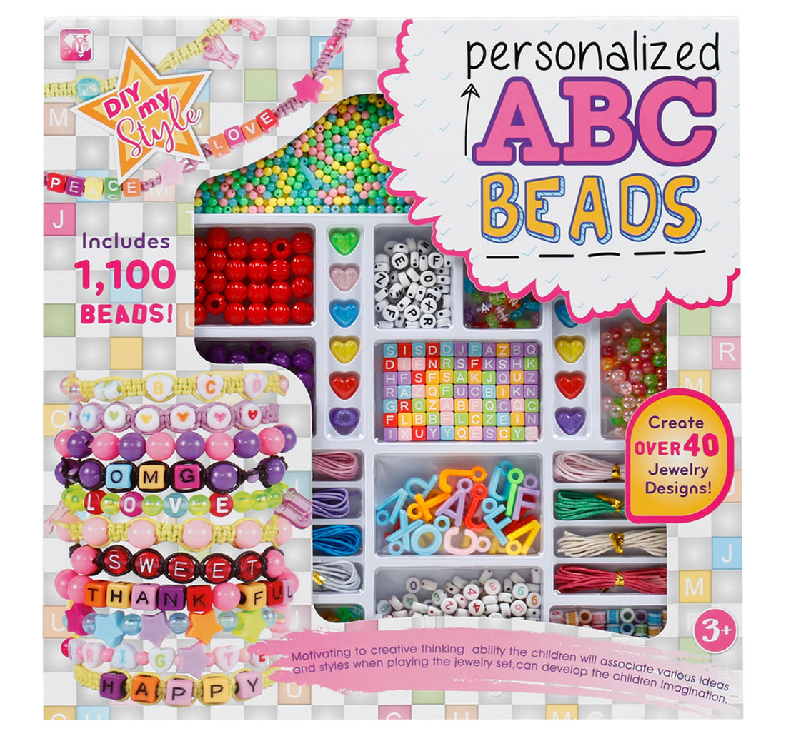 مجموعة مجوهرات من خرز سكيد فيوجن DIY ABC، 7109466