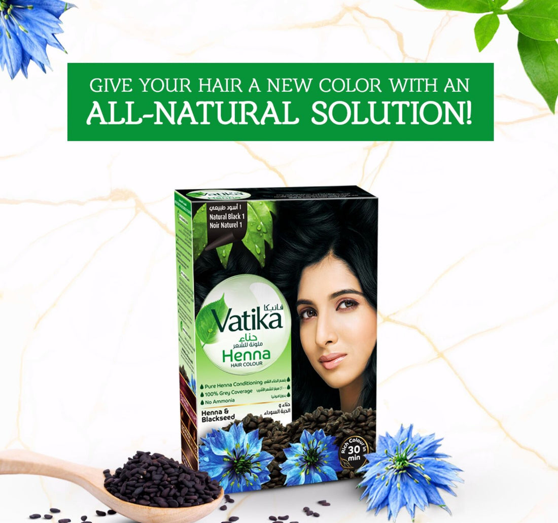 Vatika Naturals Henna Natural Black 1 Hair Colour 60 g