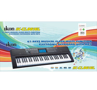 Ikon Musical Keyboard, Black, IK-CL8616L