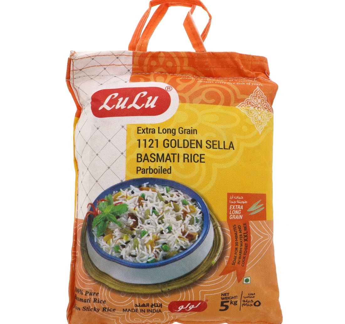 LuLu 1121 Golden Sella Basmati Rice Extra Long Grain 5 kg
