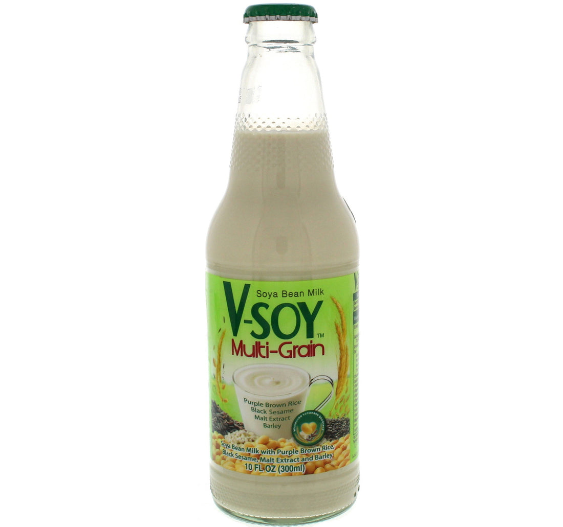 حليب فول الصويا متعدد الحبوب من V-Soy، 300 مل