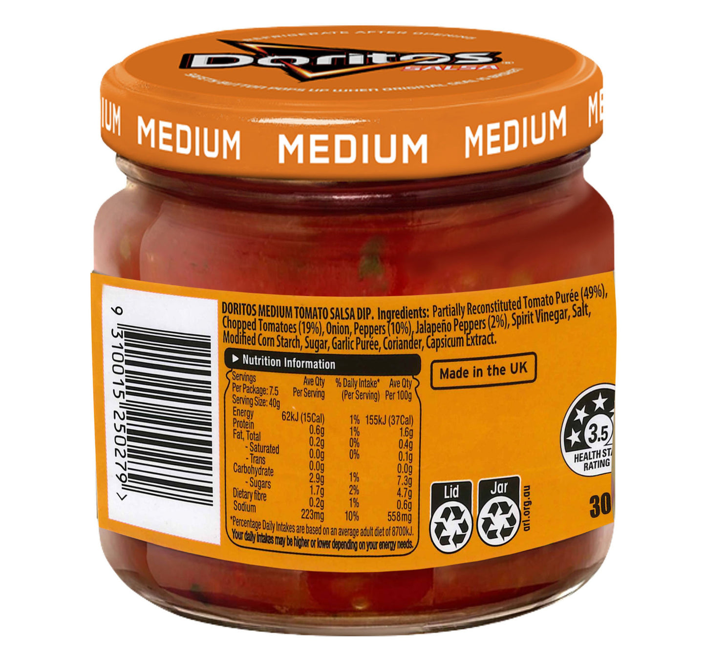 Doritos Medium Salsa Dip 300 g