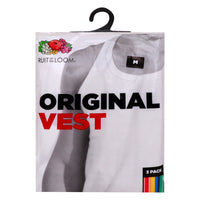 Fruit of the Loom Men's Vest, M, 3 pcs, 17006330WH