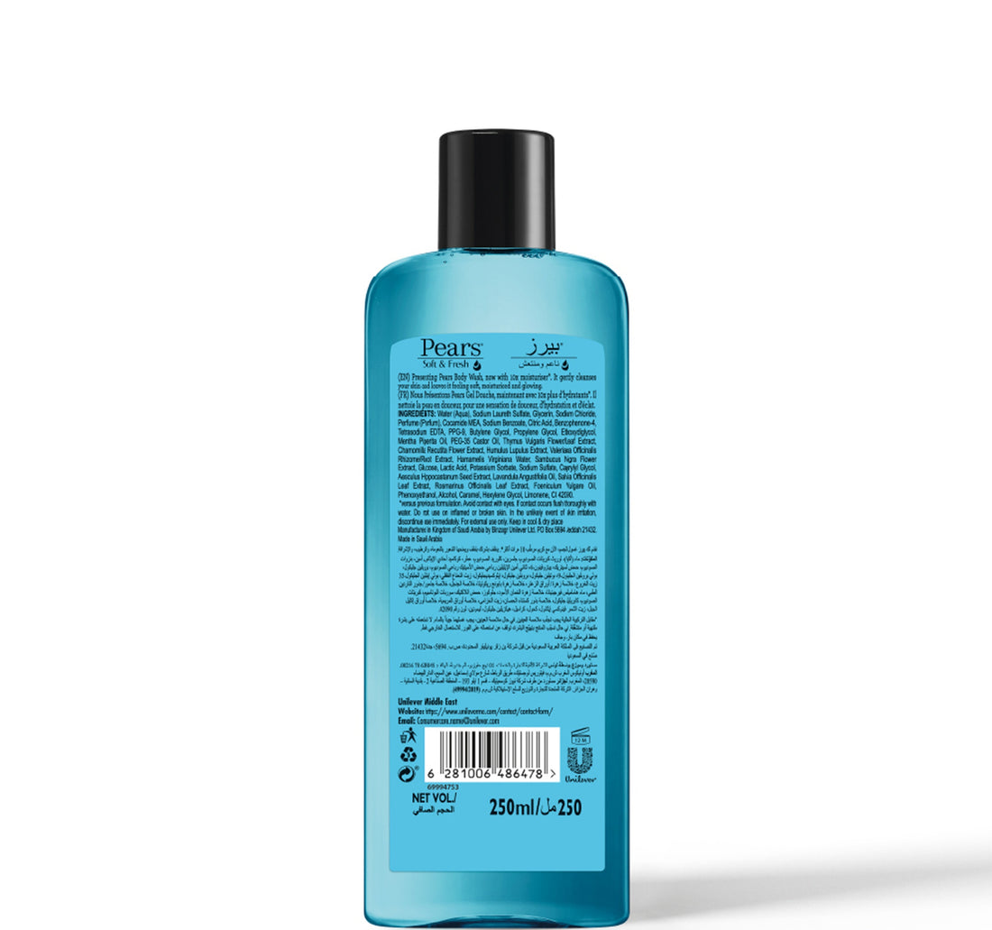 Pears Soft & Fresh Body Wash with Mint Extracts 250 ml