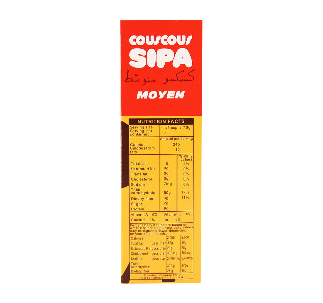 Sipa Moyen Cous Cous Semolina Cereal 500 g