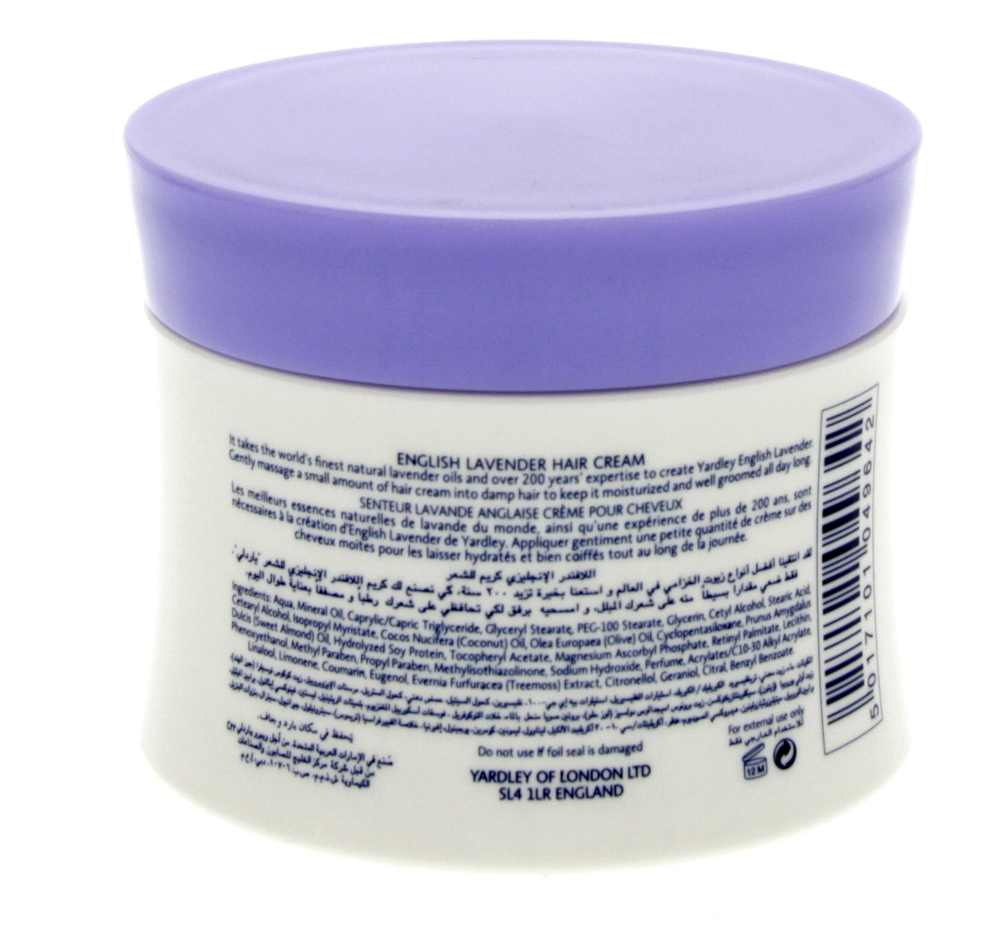 Yardley Hair Cream English Lavender 150 g