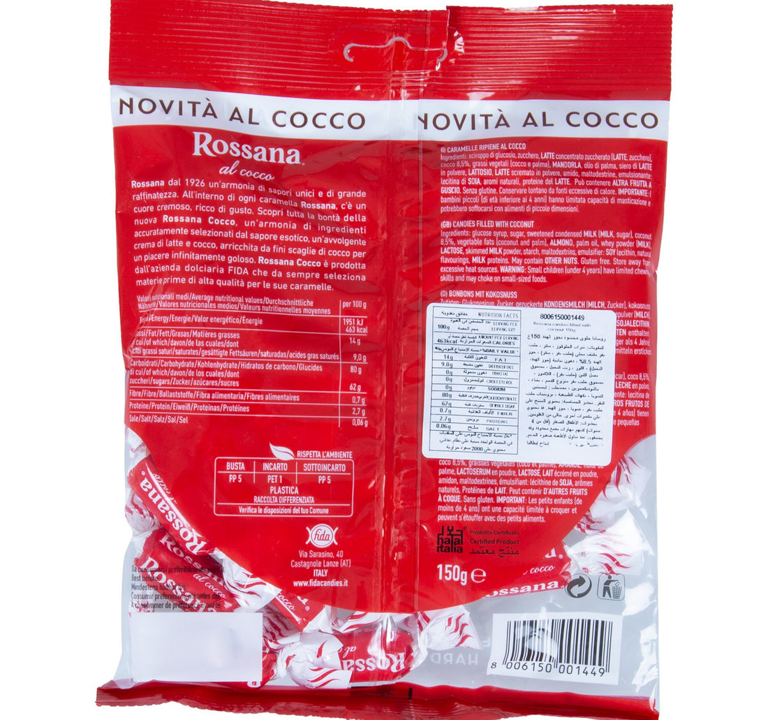 Rossana Al Cocco Hard Filled Candies 150 g