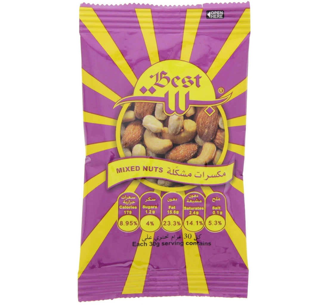أفضل أنواع المكسرات المختلطة 12 × 20 جم