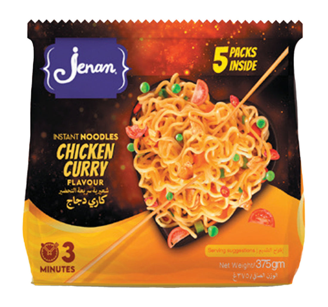 Jenan Chicken Curry Instant Noodles Value Pack 5 x 75 g