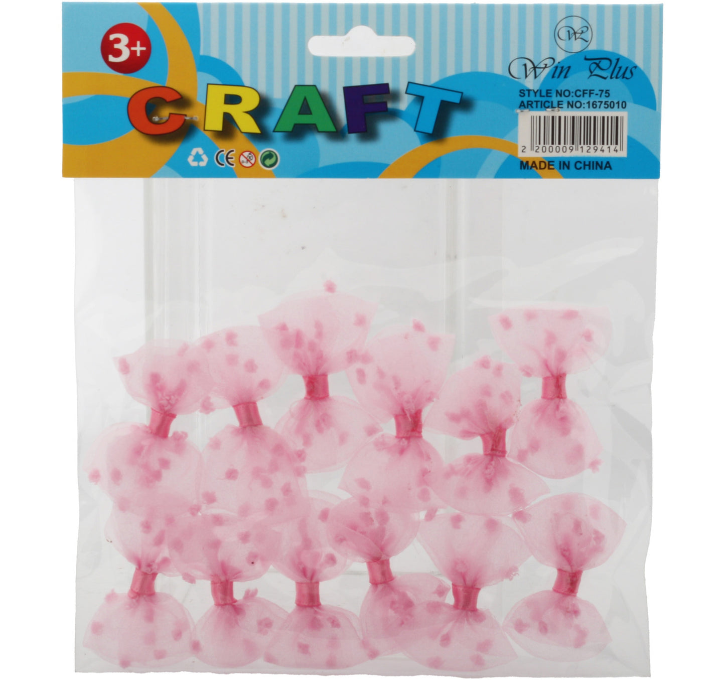 Win Plus Art & Craft Bow CFF-75 12pcs Assorted
