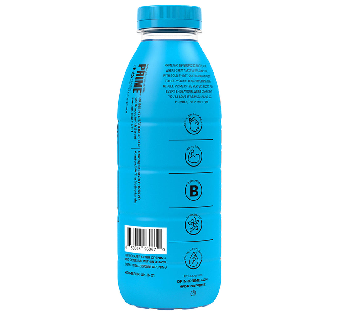 Prime Blue Raspberry Hydration Drink 500 ml