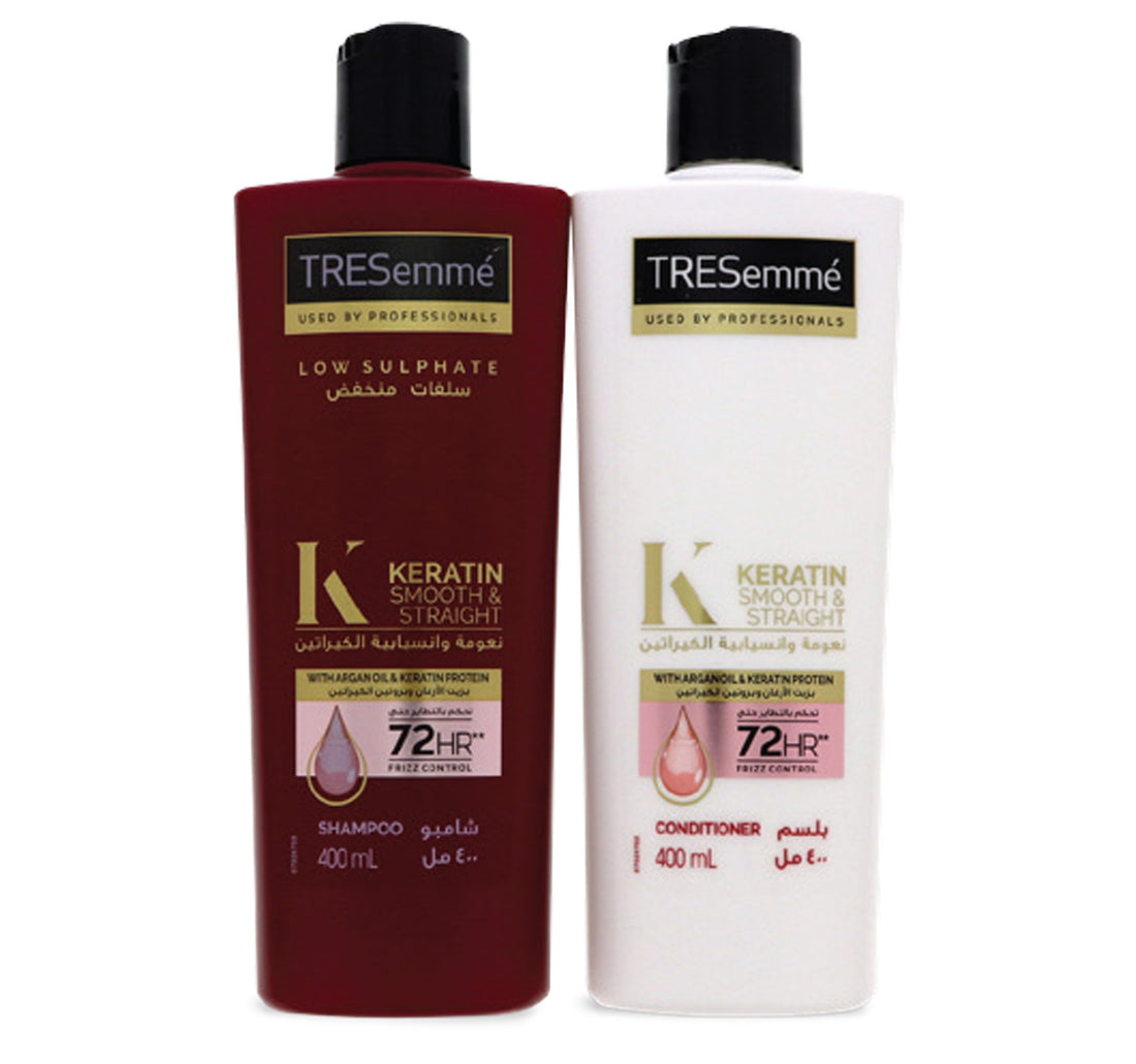 TRESemme Shampoo Keratin Smooth & Straight 400 ml + Conditioner 400 ml