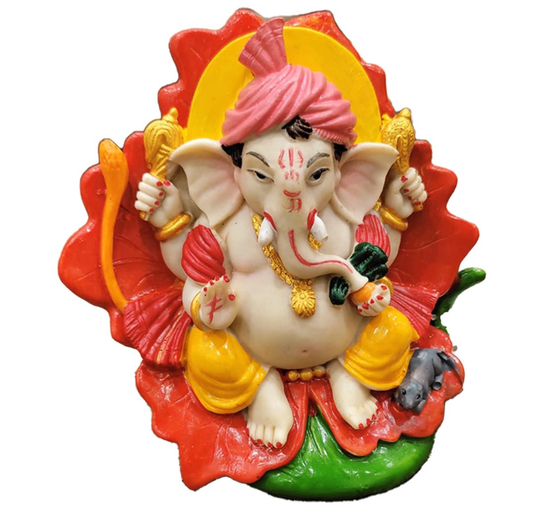 Maple Leaf Ganapathi Figurine Y14A