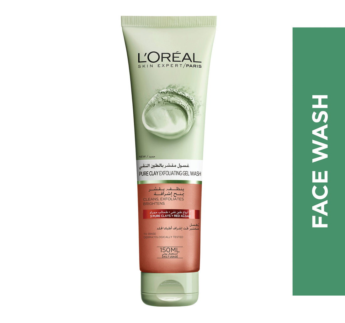 L'Oreal Paris Skin Care Pure Clay Exfoliating Gel Wash 150 ml