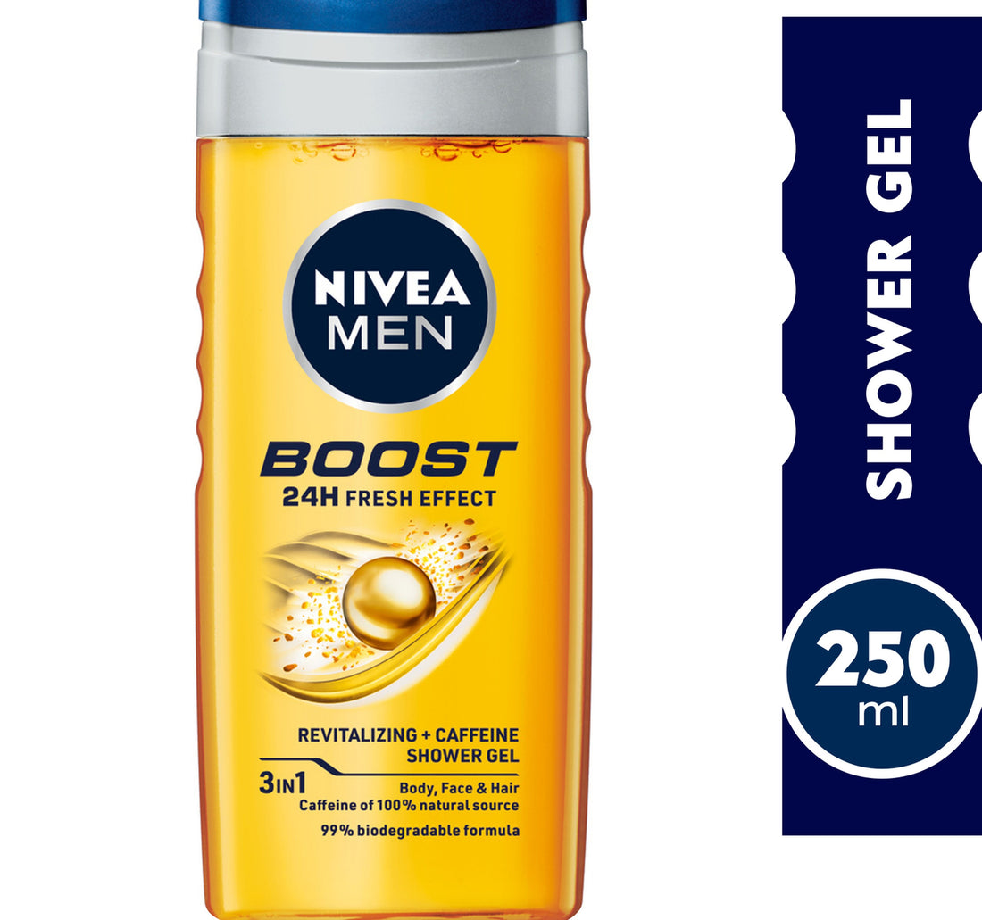 جل الاستحمام نيفيا للرجال بوست 3 في 1 غسول للجسم 250 مل