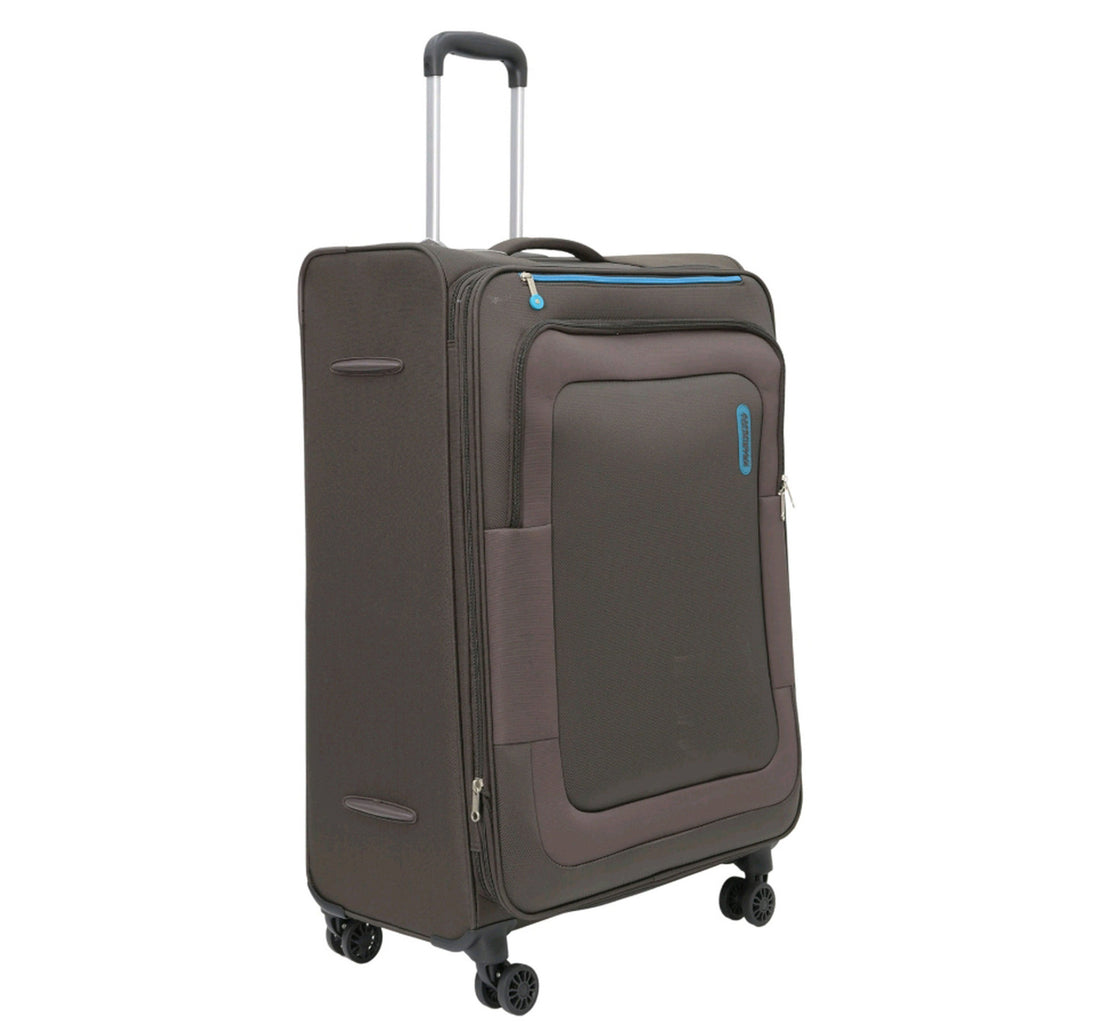 American Tourister Duncan 4 Wheel Soft Trolley, 68 cm, Brown