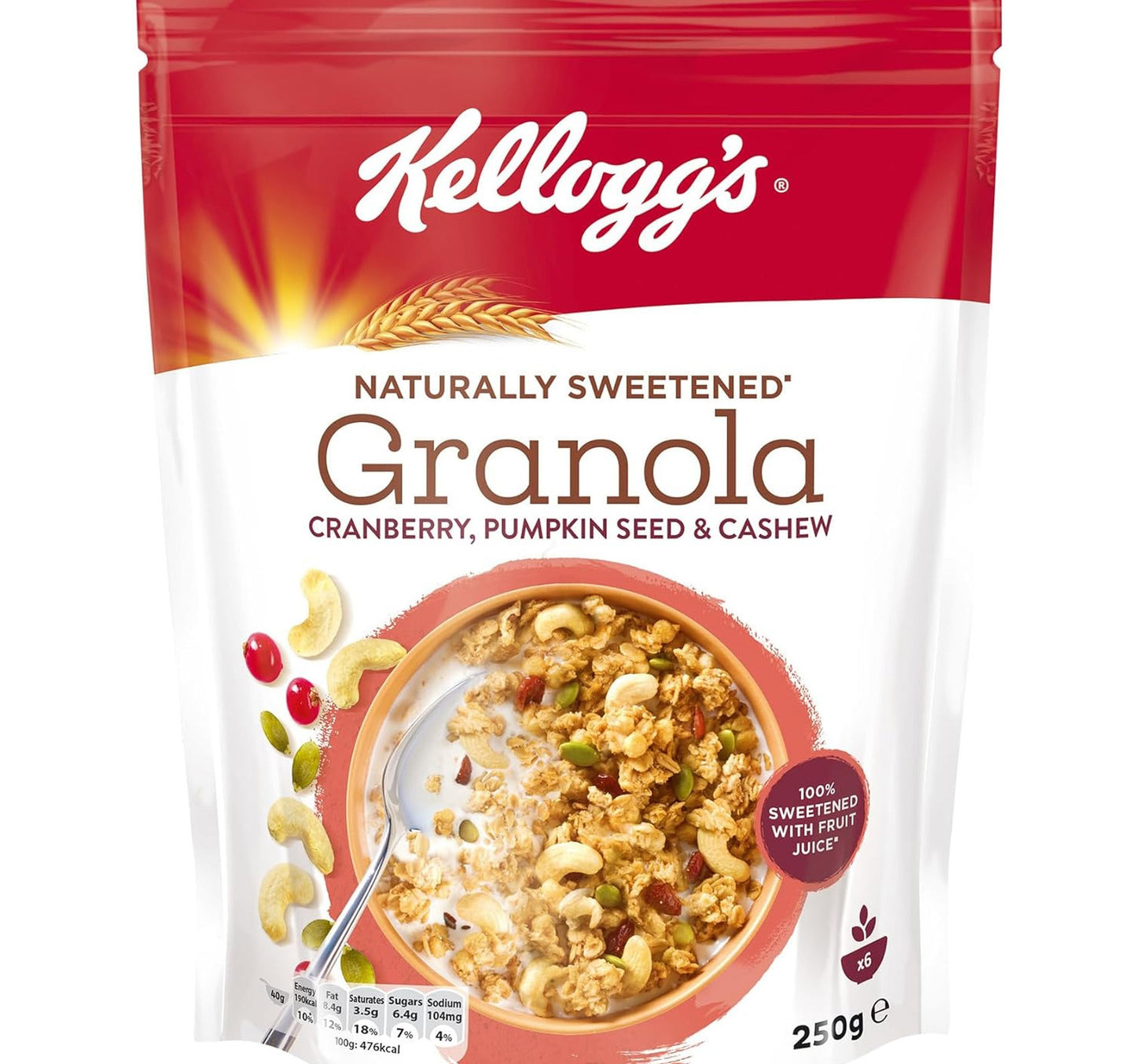 Kellogg's Granola Cranberry, Pumpkin Seed & Cashew 250 g
