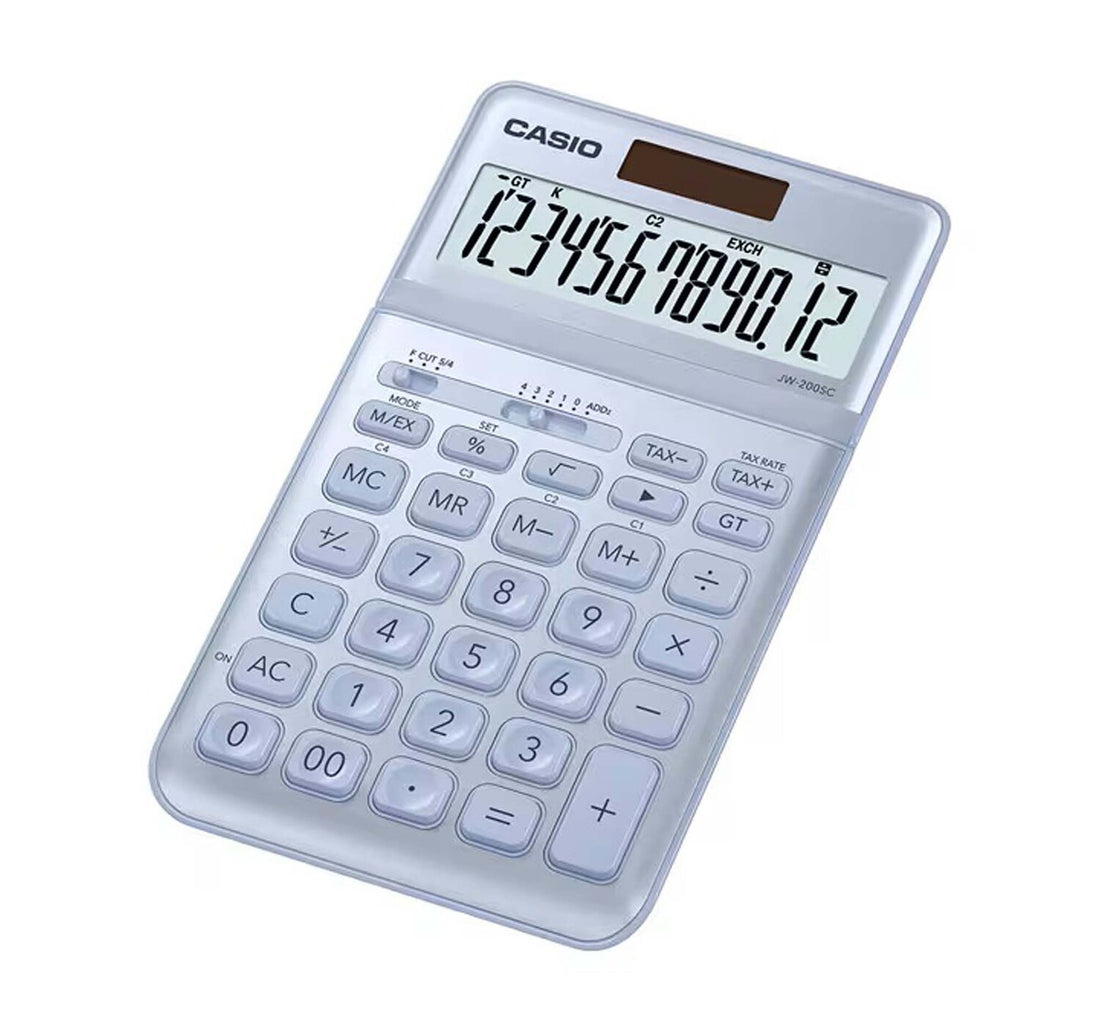 Casio Calculator JW200SC Blue