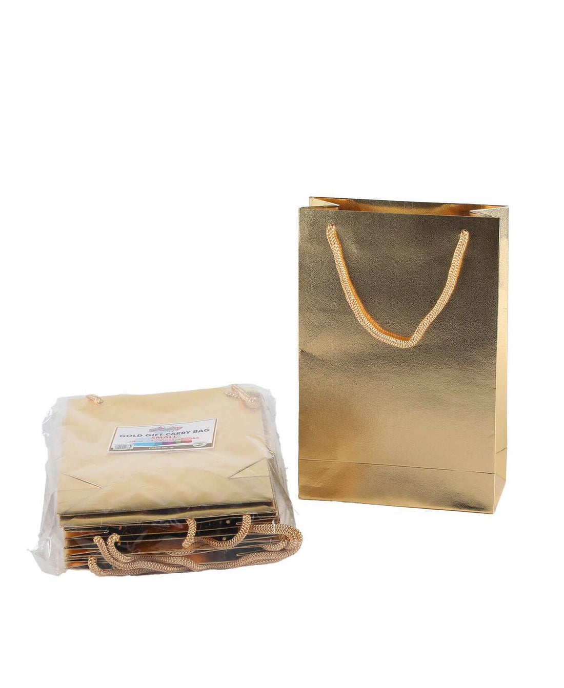 Party Fusion Gift Bag Gold 15x22x6