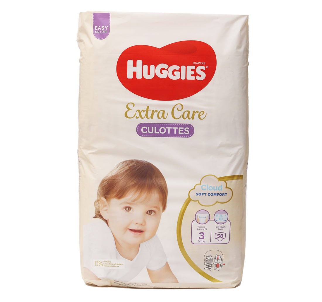 Huggies Extra Care Culottes Cloud Soft Comfort Diaper Size 3 6-11 kg 58 pcs