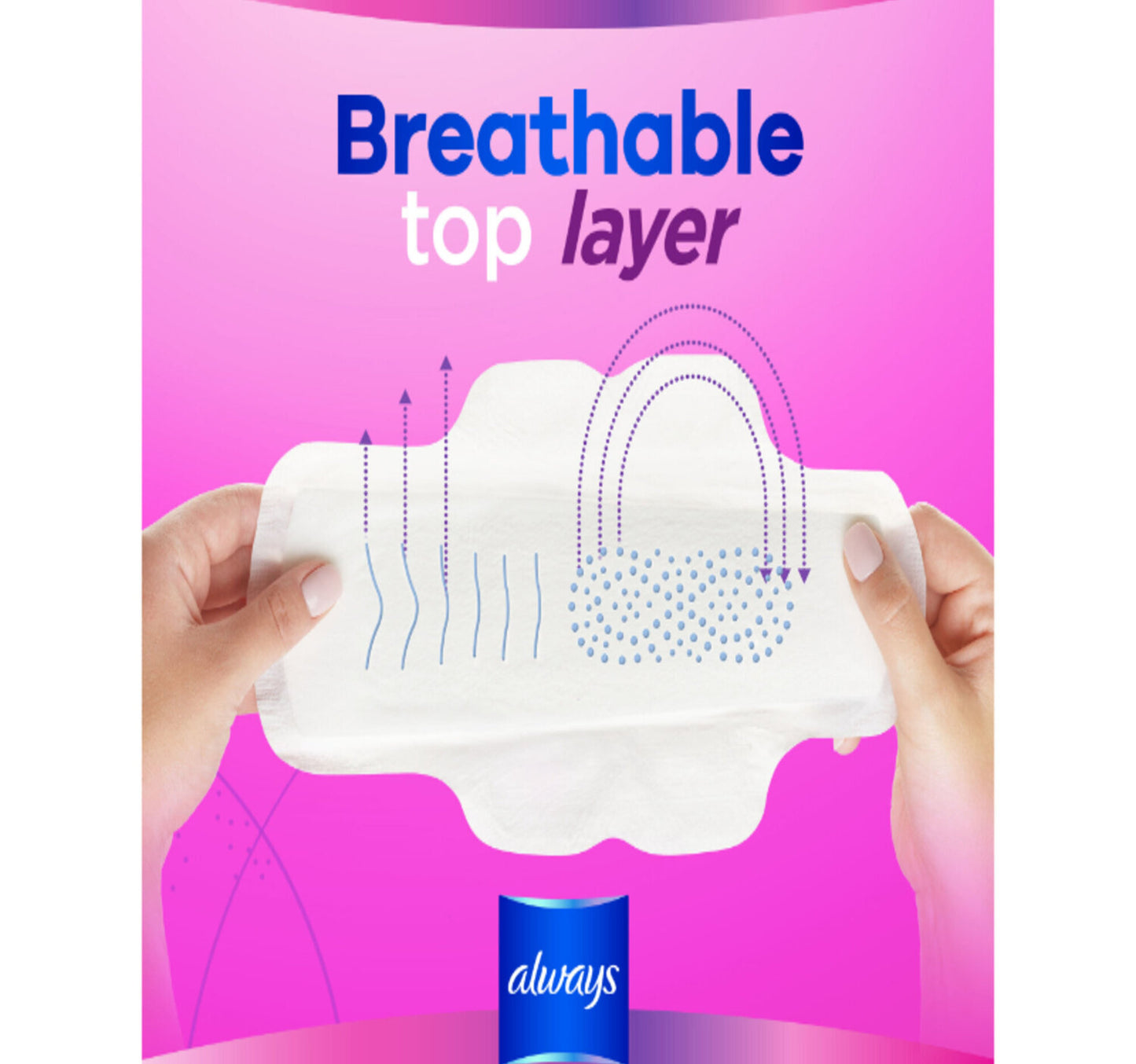 Always Diamond FlexFoam Large Sanitary Pads With Wings 13 pcs