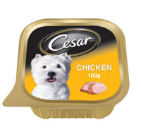 طعام الكلاب الرطب سيزار تشيكن ١٠٠ غرام
