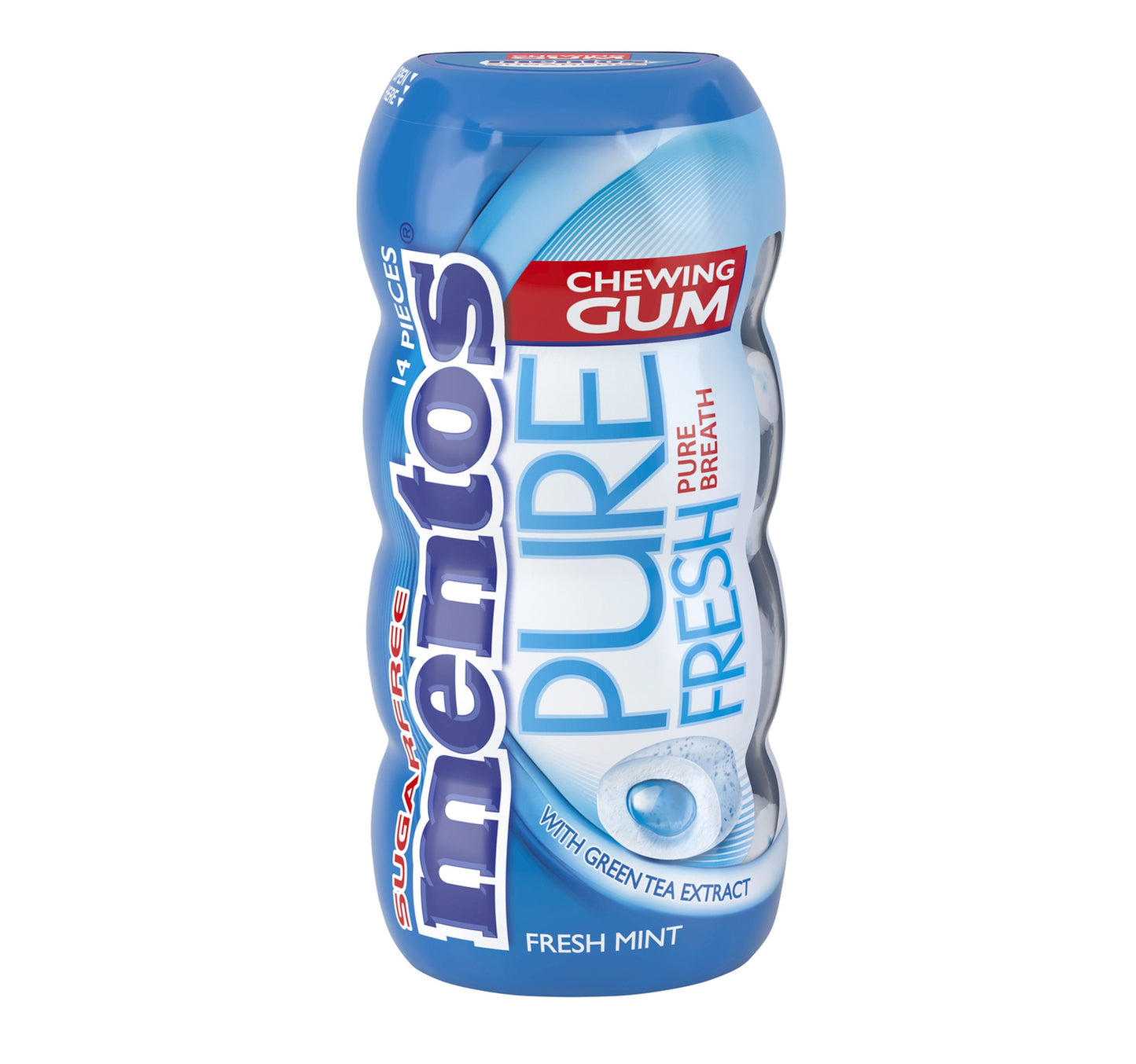 Mentos Pure Fresh Sugar Free Chewing Gum Fresh Mint Flavour 14 pcs 24 g