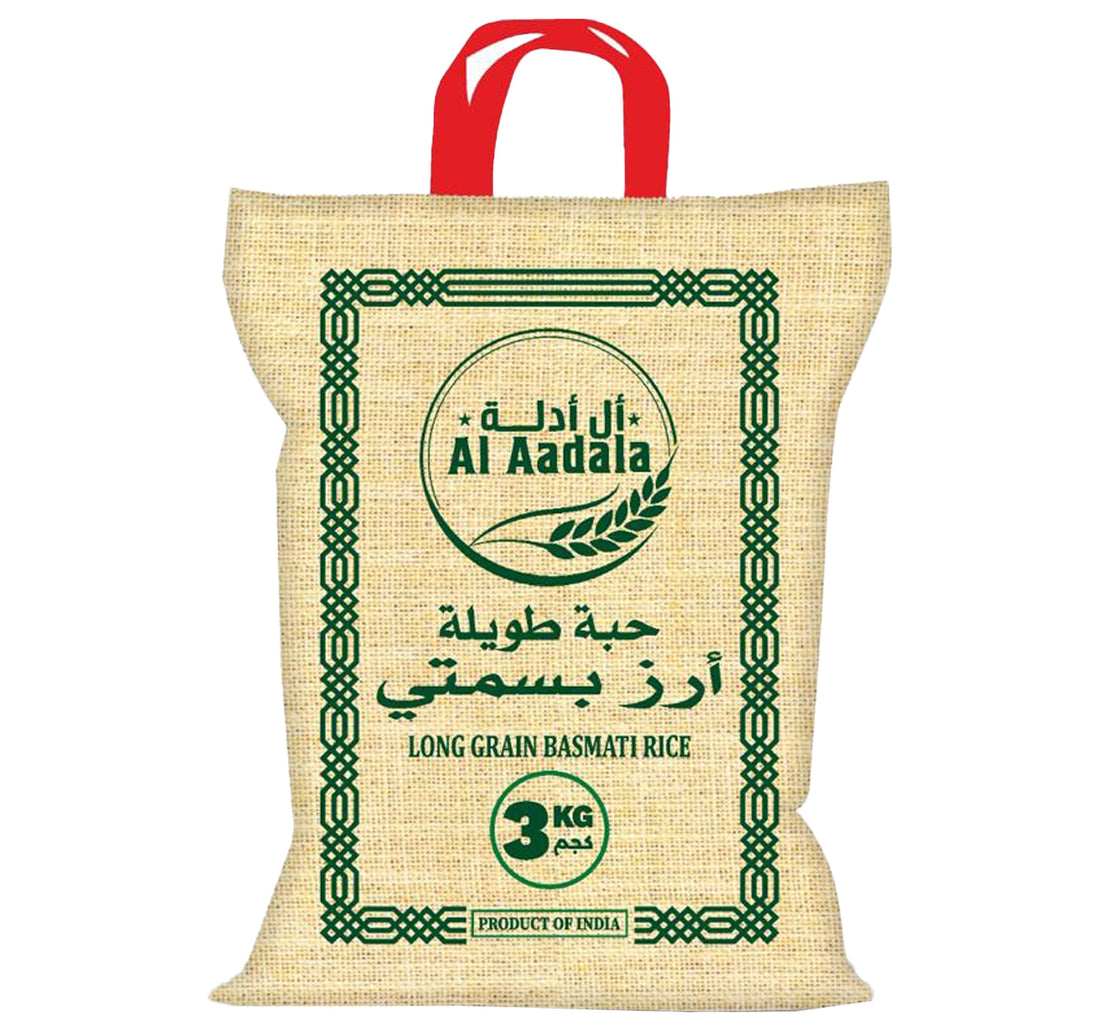 Al Aadala Long Grain Basmati Rice 3 kg