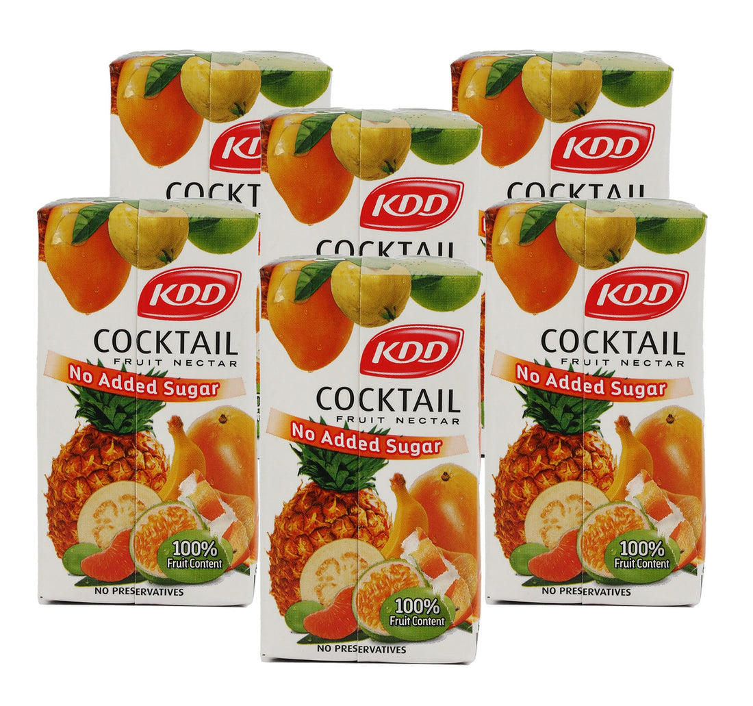 KDD Cocktail Fruit Nectar No Added Sugar 6 x 125 ml