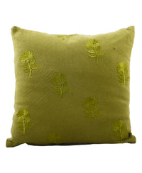 Homewell Cushion 40 x 40cm Embroidery Green