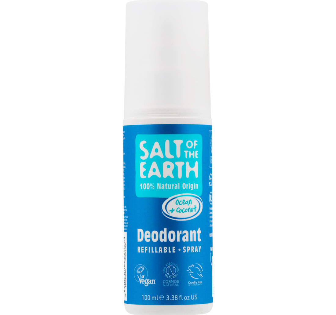 مزيل عرق بخاخ برائحة المحيط وجوز الهند من سولت أوف ذا إيرث، 100 مل