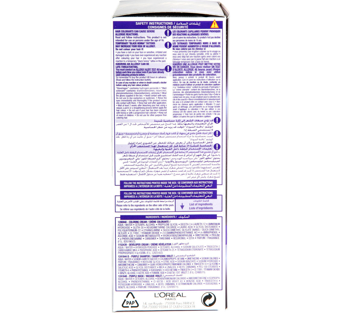 L'Oreal Paris Excellence7.17 Ash Blonde 1 pkt