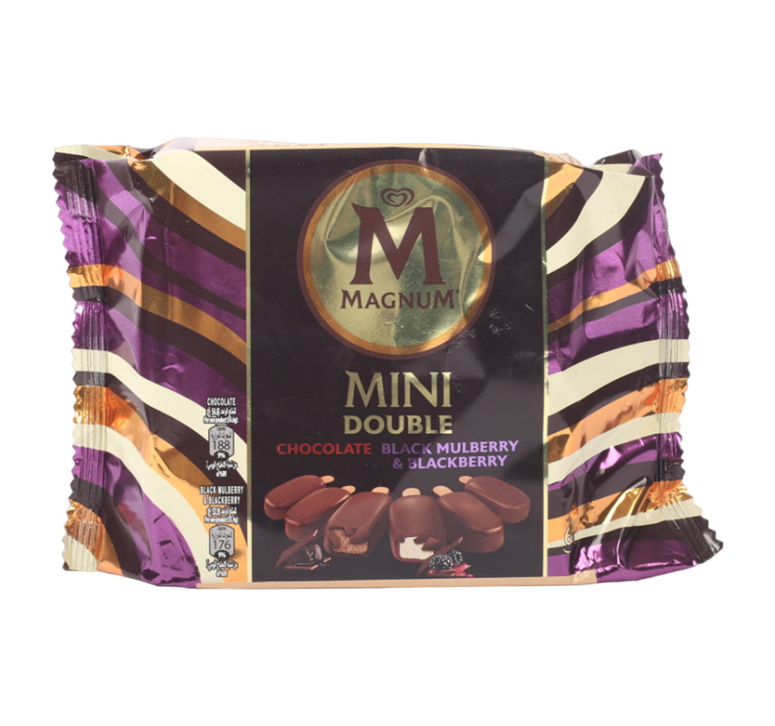 Magnum Mini Double Chocolate Black Mulberry & Blackberry Ice Cream Value Pack 360 ml