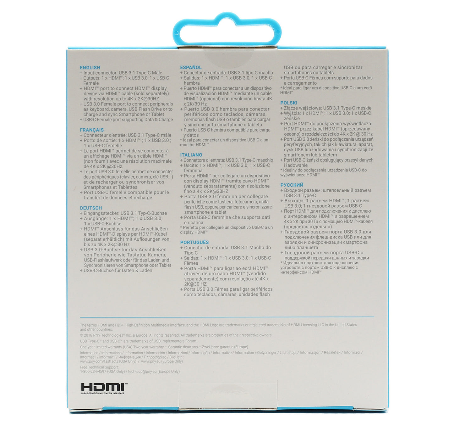 PNY 3 In 1 Type C Display Adapter UA30HD