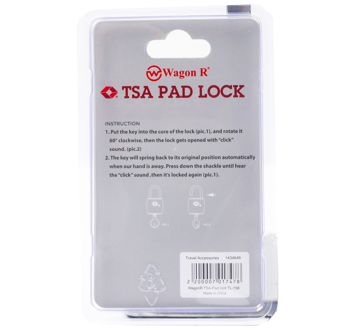 Wagon R TSA Pad Lock TL-158