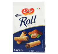 Gastone Lago Mini Wafer Roll Cacao 125 g Lulu Hypermarket
