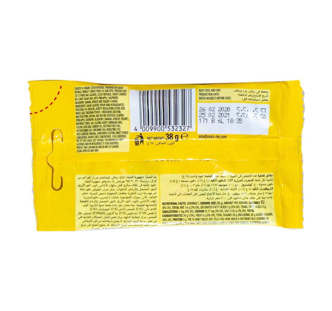 Skittles Smoothies Fruit And Yogurt Flavoured Chocolate 38 g