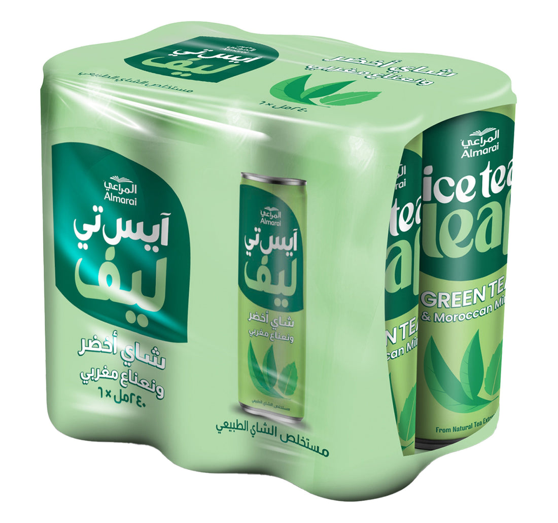 Almarai Ice Tea Leaf Green Tea & Moroccan Mint 6 x 240 ml