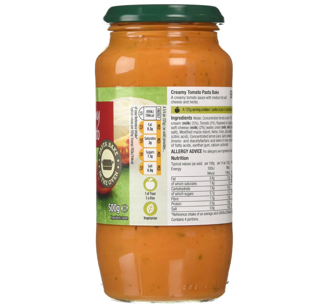 Morrisons Creamy Tomato Paste Bake 500 g