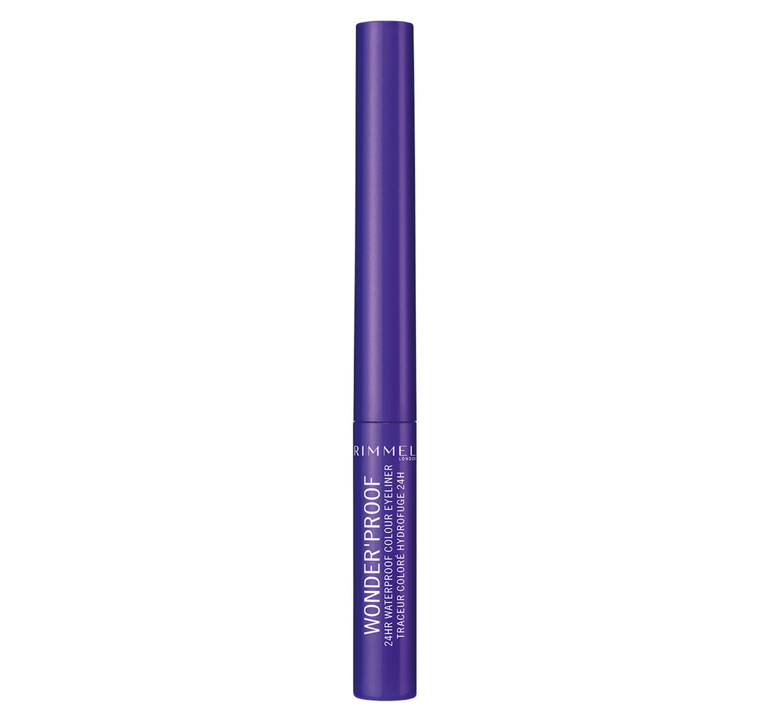 Rimmel London Wonder'Proof 24hr Waterproof Colour Eyeliner, 04 Deep Purple, 1.4 ml