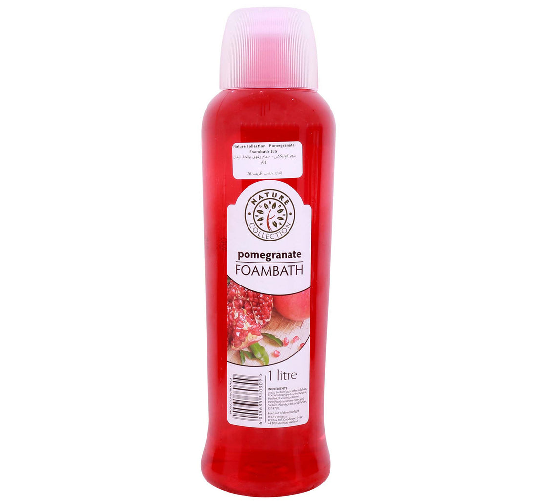 Nat.Coll Foam Bath Pomegrnt 1L