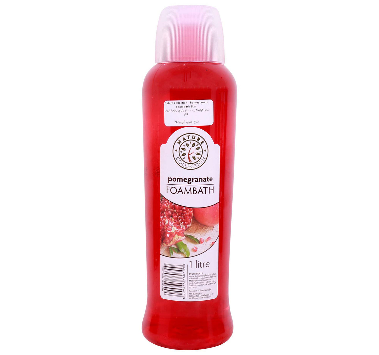Nat.Coll Foam Bath Pomegrnt 1L