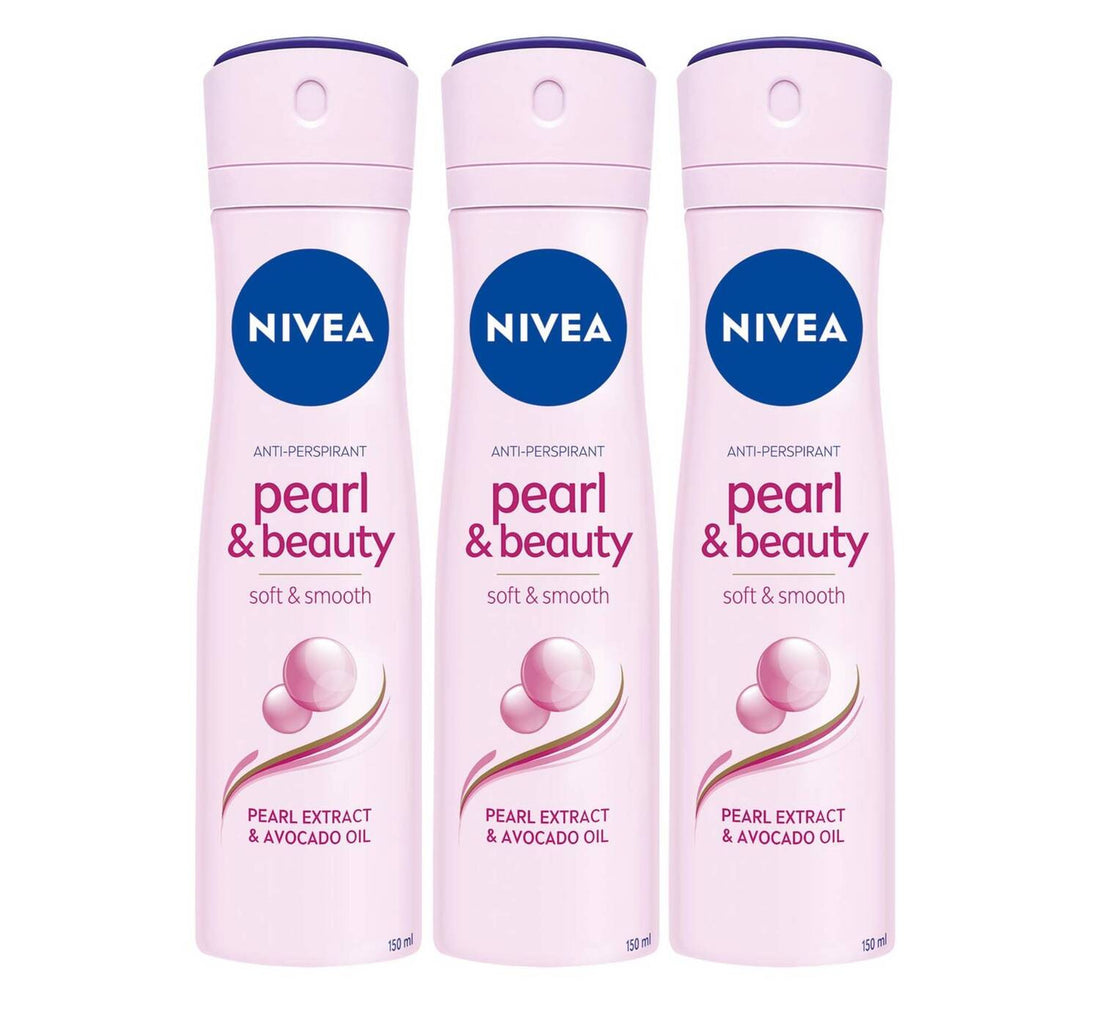 بخاخ نيفيا مضاد للتعرق للنساء، 3 عبوات × 150 مل